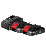 Набор аккумулятор и зарядное устройство Deli DE-CM20A2E (2АКБ 20V 2А*ч + ЗУ 2A, 20V)