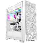 Компьютерный корпус PCCooler C3D510 WH ARGb, Tempered Glass Full Tower, White, TG, 0.7 SPCC, 3x120мм ARGb E-ATX, ATX, mATX, mITX 170/390/410мм 2x2.5