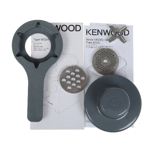 Мясорубка электрическая Kenwood MG 360 белый, 1400 Вт, 1.5 кг/мин, реверс, насадки - 5