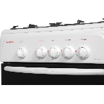 Плита газовая Gefest CG 50М02 К73 белый, конфорок 4 шт, духовка 42 л, 50 см x 85 см x 53 см