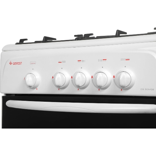 Плита газовая Gefest CG 50М02 К73 белый, конфорок 4 шт, духовка 42 л, 50 см x 85 см x 53 см