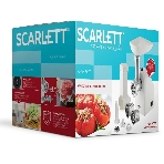 Мясорубка электрическая Scarlett SC-MG45M20 белый, 1800 Вт, 2.0 кг/мин, реверс, защита от перегрузки, насадки - 6