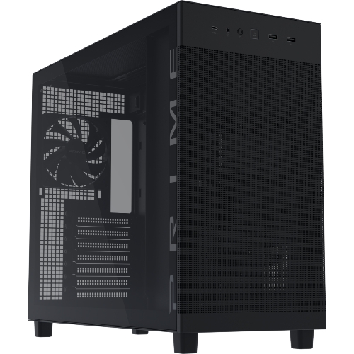 Корпус ASUS Prime AP303 TG, Midi-Tower, чёрный, 1 x 120 мм