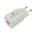 Сетевое зарядное устройство Cablexpert MP3A-PC-42, 30Вт, быстрая зарядка QC3.0/PD, 2 порта: USB и Type-C, белый, пакет