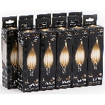 Лампа светодиодная Gauss Filament 7Вт цок.: E14 свеча 220B св. свеч. белый теп. CF35 (упак.: 10 шт) (104801107)