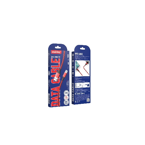 Кабель Smartbuy (iK-3122-S14rb) S14 Type-C красный/черный, 3 А, 2 м