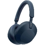 Беспроводные/проводные наушники Sony WH-1000XM5 синий, полноразмерные, Bluetooth + проводной, активное шумоподавление, до 30 ч