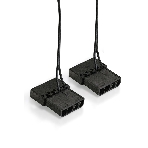 Компьютерный корпус Miditower ExeGate EVO-8225-NPX600 (ATX, БП 600NPX с вент. 12см, 2хUSB+1хUSB 3.0, черный, 2 вент. с RGb подсветкой и полоса на передней панели, боковая панель - закаленное стекло)