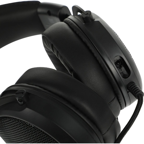 Гарнитура Acer AHW120 чёрный, проводная, USB, подсветка