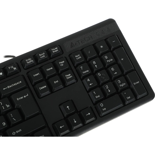 Комплект клавиатура+мышь A4Tech KK-3330S проводной, USB, 1200 DPI, чёрный