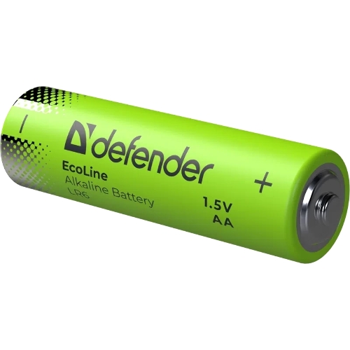 Батарейка алкалиновая Defender LR6-4S АА, шринк, 4 шт., EcoLine