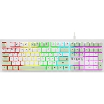 Клавиатура Defender Karon GK-129 проводная, USB Type-A, белый/зеленый