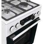 Плита Газовая Gorenje GGI5C22WF, газовая духовка, стеклянная крышка, чугун, белый