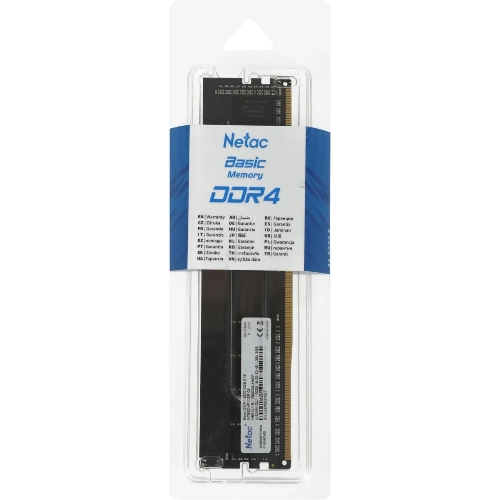 Оперативная память NETAC Basic, DDR4, 8GB (1x8GB), 3200MHz, CL22, DIMM