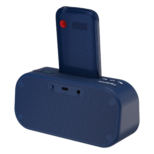Мобильный телефон Maxvi RT-04 + док-станция, синий