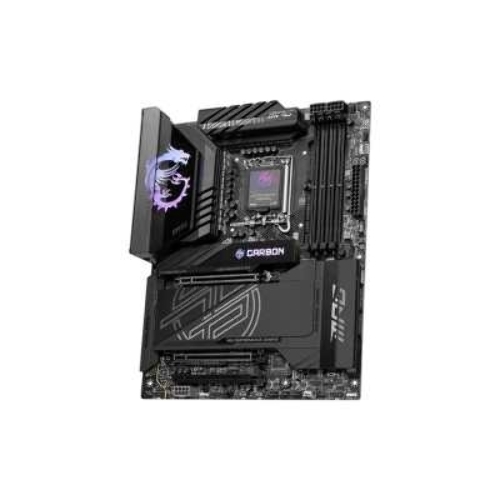 Материнская плата MSI MPG Z890 CARBON WIFI, LGA 1851, Intel Z890, 4xDDR5, 4xSATA, 5xM.2, 1xPCI-E 5.0 x16, 1xPCI-E 5.0 x8, 1xPCI-E 4.0 x4, 1xHDMI, 2xUSB-C Thunderbolt 4, 1xUSB-C 3.2 Gen 2, 10xUSB-A 3.2 Gen 2, 2x 5Gb LAN, 2x3.5 мм, 7.1, ATX