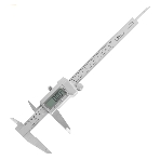 Электронный штангенциркуль Deli DL91200 200мм, метрическая/дюймовая конвертация, нержавеющая сталь, 3 кнопочное управление, светодиодный дисплей, 1,5В SR44.
