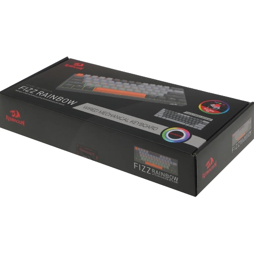 Клавиатура Redragon Fizz проводная, USB Type-A, серый
