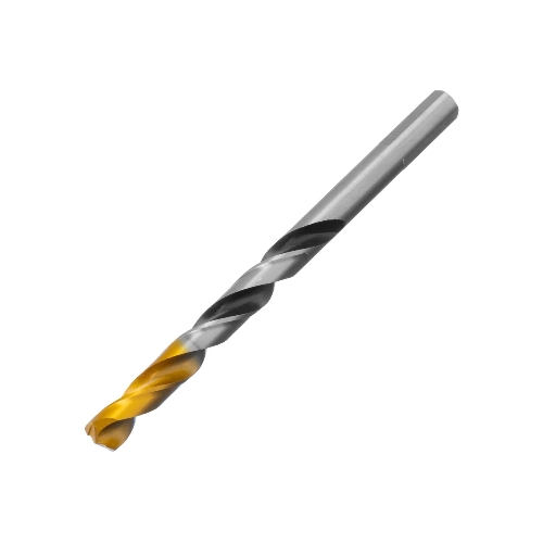Сверло спиральное по металлу Denzel 8 x 117мм, Р6М5, Golden Tip, многогранная заточка
