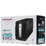 Источник бесперебойного питания Crown CMU-650X (650ВА/360 Вт; 2хEURO резервным питанием и фильтрацией; 12V/7AH х 1; пластик)