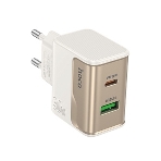 Сетевое зарядное устройство HOCO CS71A 1USB+1Type-C 3.0A PD20W+QC3.0 белый