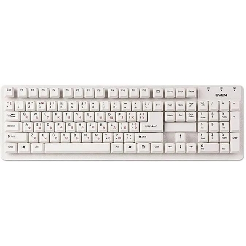 Клавиатура проводная SVEN Standard 301 USB белая