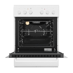 Плита электрическая Maunfeld MEC65CW07 белый, конфорок 4 шт, духовка 60 л, 60 см x 85 см x 60 см