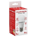 Лампа cветодиодная LED Thomson TH-B2098 E27, груша, 5Вт, 4000К, белый нейтральный, 1 шт.