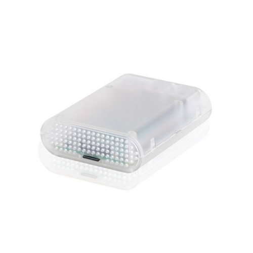 Корпус ACD Transparent RA076 ABS Plastic Injection Molding case with Stripe for Raspberry Pi 3 B (прозрачный, овальный на винтах)(RASP1795)