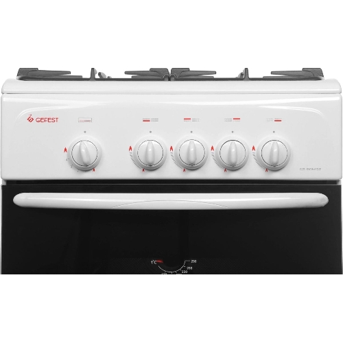 Плита газовая Gefest CG 50М02 К73 белый, конфорок 4 шт, духовка 42 л, 50 см x 85 см x 53 см