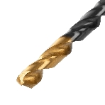 Сверло по металлу Denzel 6,5 мм, HSS-Tin, Golden Tip, 10 шт.
