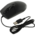 Мышь проводная A4Tech OP-720 черный, 1200 dpi, USB, кнопки - 3