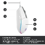 Мышь проводная Logitech G102 LIGHTSYNC белый, 8000 dpi, USB, кнопки - 6