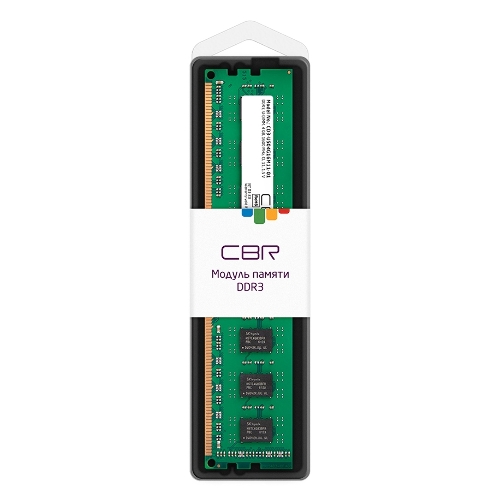 Оперативная память CBR, DDR3, 4GB (1x4 GB), 1600 MHz, CL11, DIMM