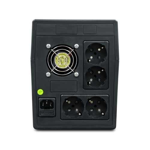 Источник бесперебойного питания Powerman UPS Back Pro 1500 black (линейно-интерактивный, 1500VA, 900W, 4xEURO) (6117061)
