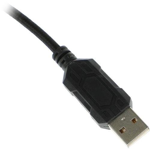 Гарнитура Acer AHW120 чёрный, проводная, USB, подсветка