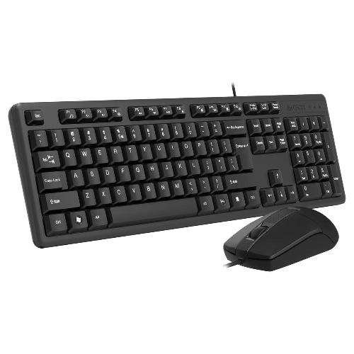 Комплект клавиатура+мышь A4Tech KK-3330S проводной, USB, 1200 DPI, чёрный