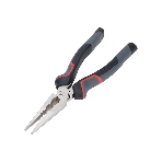 Плоскогубцы удлиненные Deli DL0104 200 мм, Cr-V, эксцентриковый шарнир, антикоррозийное покрытие, трехкомпонентная прорезиненная рукоять