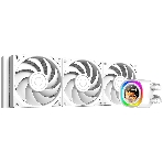 Система жидкостного охлаждения ID-Cooling FX360 LCD PE WHITE (Soc 1851/1700/1200/115X/AM5/AM4, 3x120мм fan, 2450rpm, 34.3 дБ, 350W, PWM 4-pin, Al+Cu) (FX360 LCD P