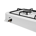 Плита настольная газовая Centek CT-1524 белый, 3.4 кВт, газ, конфорки - 2, эмаль, поворотные переключатели