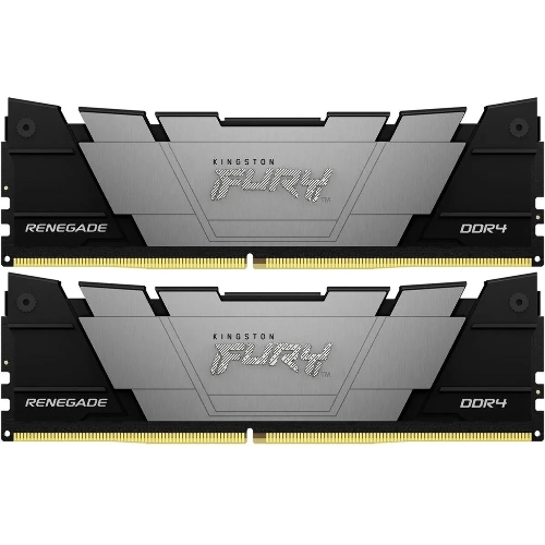 Оперативная память Kingston Fury Renegade, DDR4, 16GB (2x8GB), 4266MHz, CL19, DIMM, с радиатором, черный