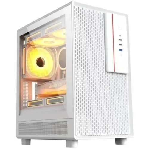 Компьютерный корпус Accord M3301 белый без БП mATX 1xUSB 2.0 1xUSB 3.0 1xUSB3.1 audio bott PSU