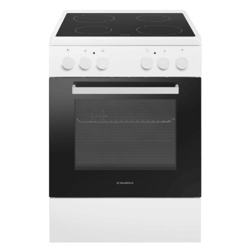 Плита электрическая Maunfeld MEC65CW07 белый, конфорок 4 шт, духовка 60 л, 60 см x 85 см x 60 см