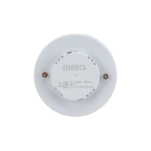 Лампа светодиодная GENERICA LL-T80-10-230-40-GX53-G T80 10Вт таблетка 4000К GX53 230В