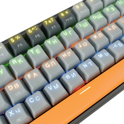 Клавиатура Redragon Fizz проводная, USB Type-A, серый