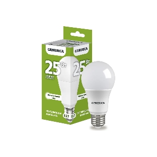 Лампа cветодиодная LED IEK LL-A65-25-230-40-E27-G груша, A65 25Вт 230В 4000К E27 GENERICA