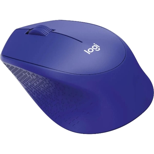 Мышь беспроводная Logitech M330 SILENT PLUS синий, 1000 dpi, радиоканал, USB, кнопки - 3