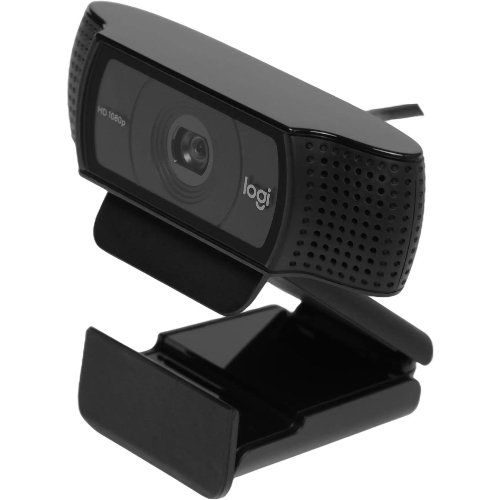 Веб-камера Logitech C920 1920x1080, 30 кадр/с, USB Type-A, микрофон (2 шт, шумоподавление), автоматическая фокусировка, автоосвещение, универсальное крепление
