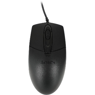Мышь проводная A4Tech OP-720 черный, 1200 dpi, USB, кнопки - 3