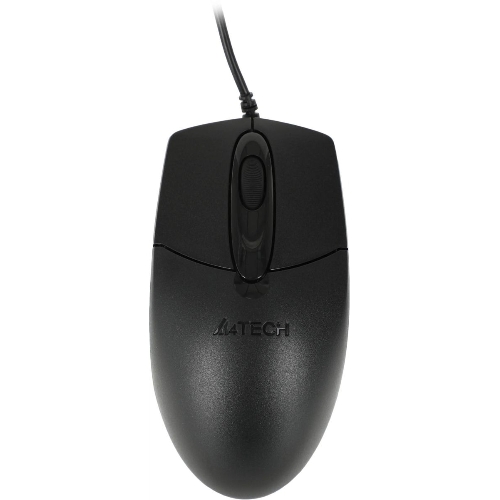 Мышь проводная A4Tech OP-720 черный, 1200 dpi, USB, кнопки - 3